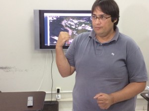Meteorologista da Unitins, José Luiz Cabral. (Foto Carlos de Bayma)