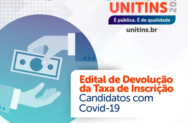 Unitins divulga edital para devolver taxa de inscrição para faltosos no vestibular isolados em virtude da Covid-19
