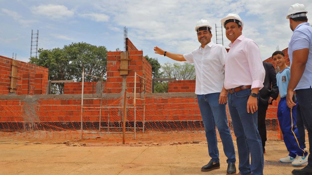 Governador Wanderlei Barbosa anuncia ampliação das obras na escola estadual do Jardim Taquari