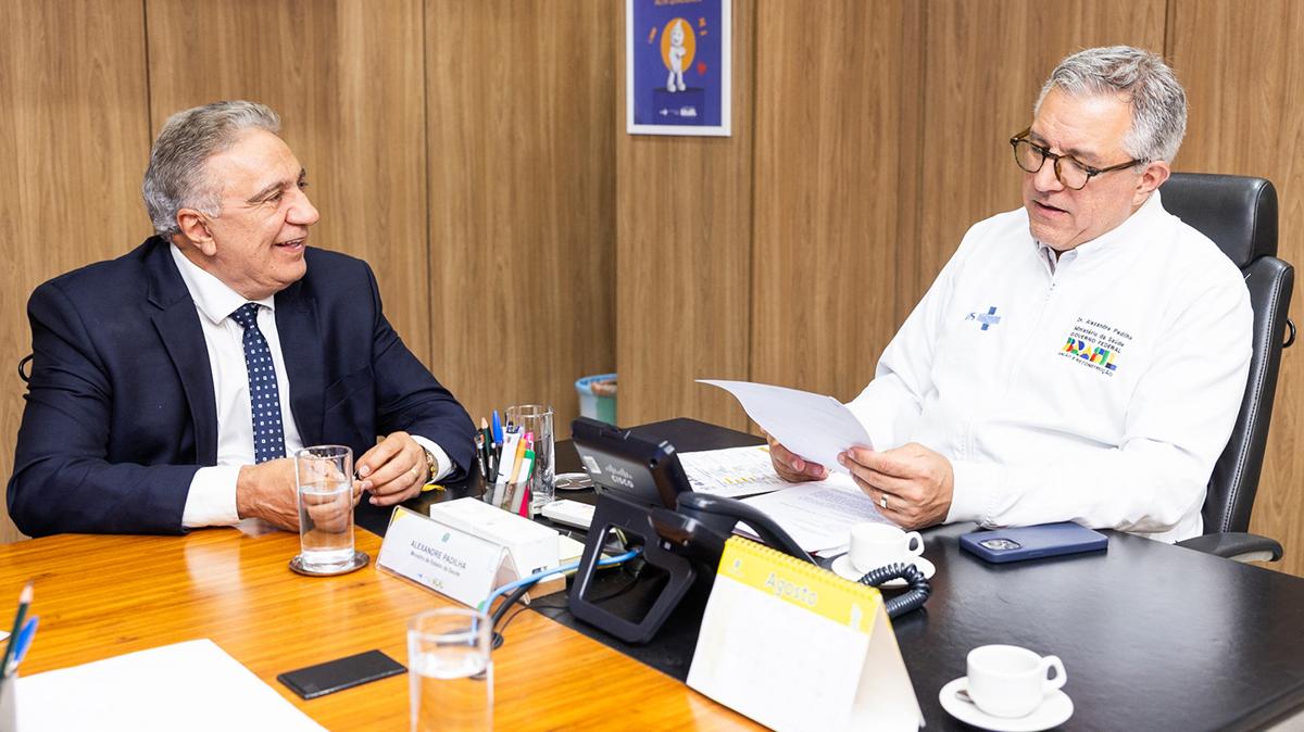 Governador em exercício Laurez Moreira apresenta demandas da saúde do Tocantins ao ministro Alexandre Padilha