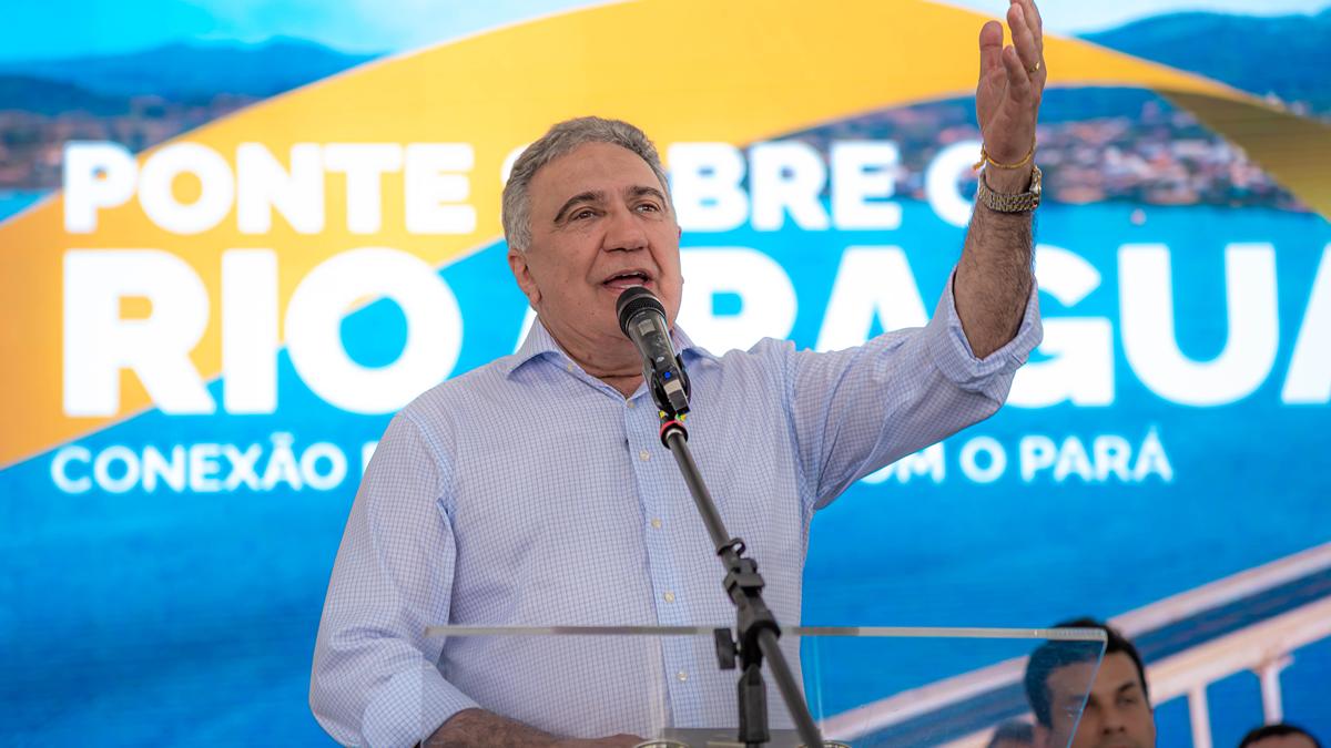 Laurez destaca sonho realizado ao inaugurar ponte que liga Tocantins ao Pará