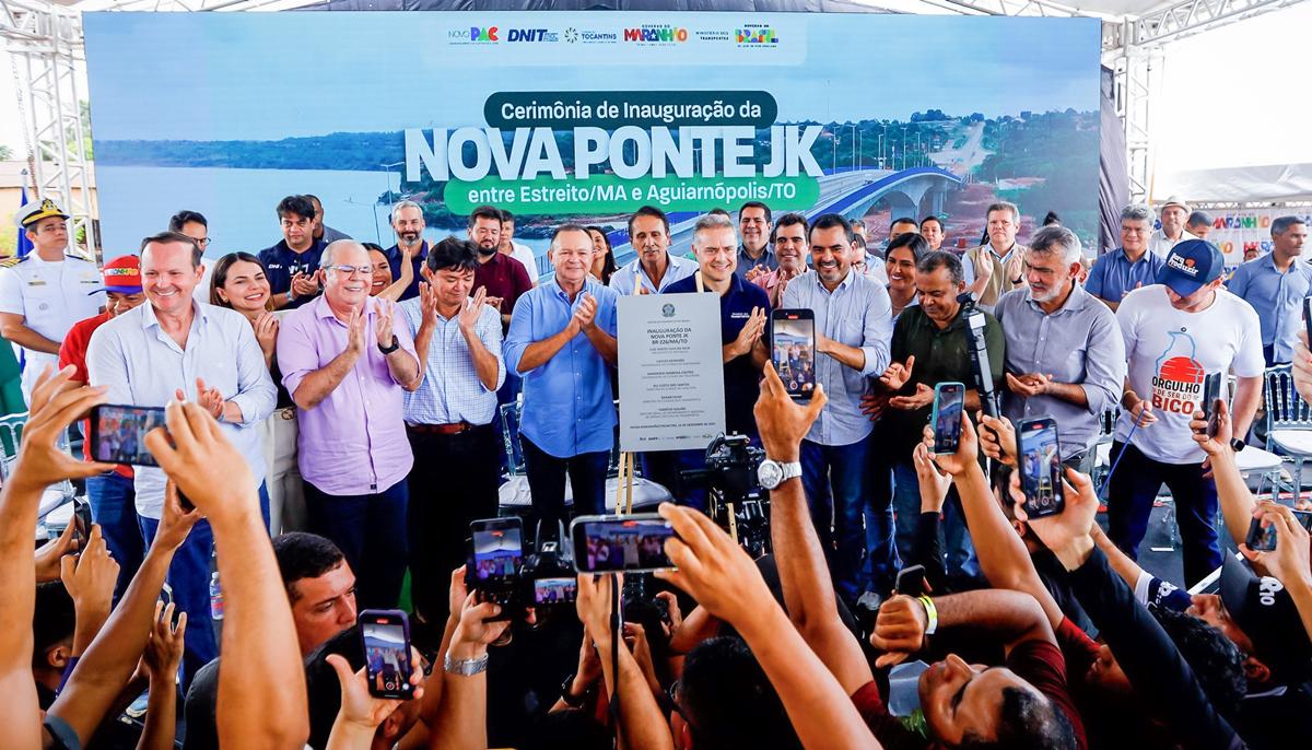 Wanderlei Barbosa e Renan Filho entregam nova ponte JK entre Tocantins e Maranhão