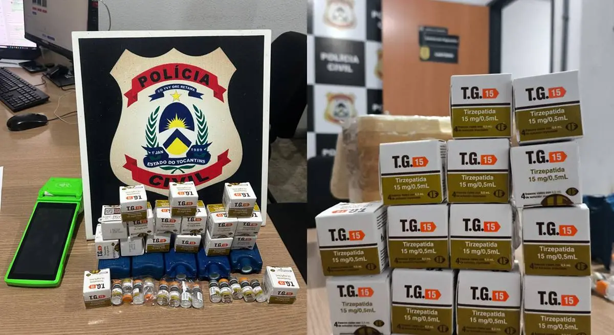 Polícia Civil apreende medicamentos para emagrecimento proibidos pela Anvisa e investiga ameaças a jornalista em Paraíso do Tocantins