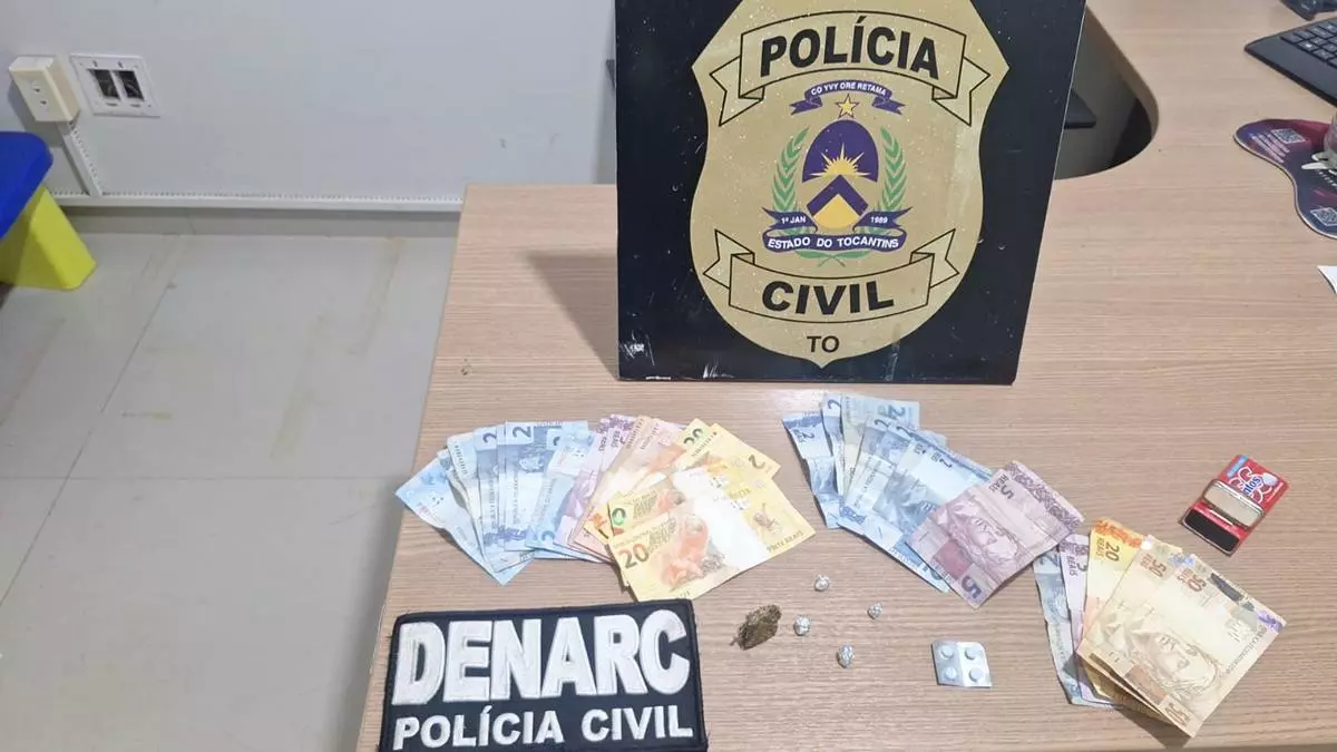 Em Araguaína, Polícia Civil deflagra operação contra à criminalidade e prende duas pessoa por tráfico de drogas