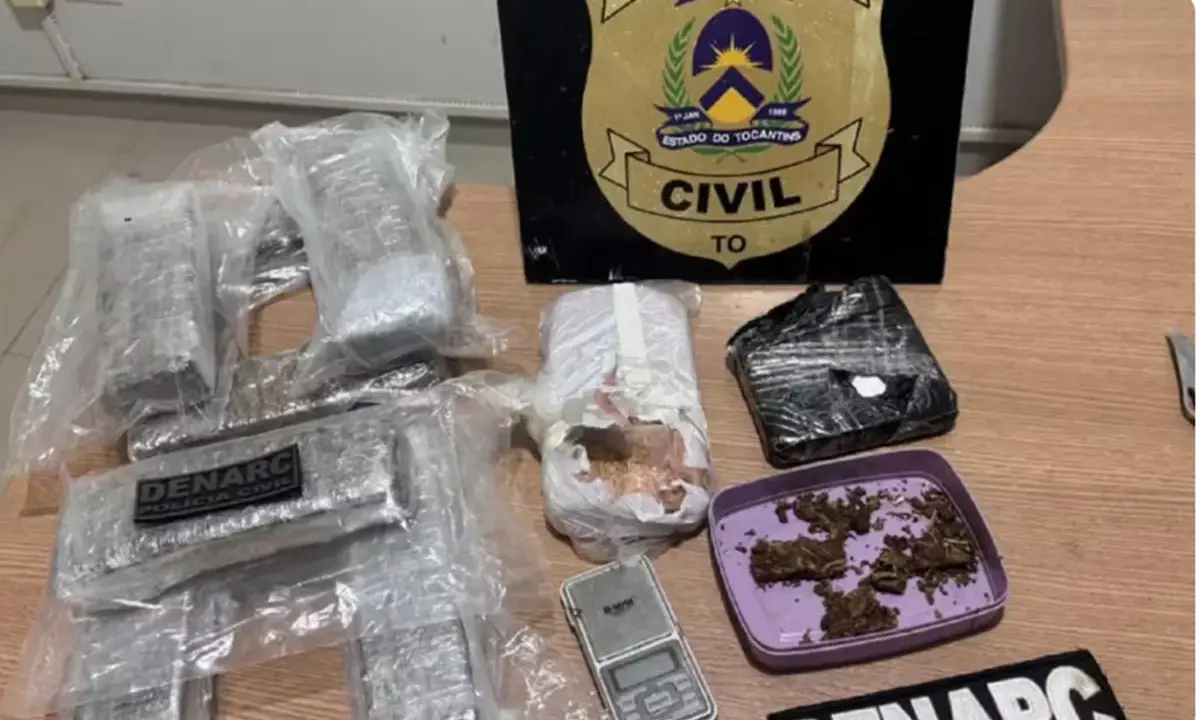 Professor universitário é preso com 10 kg de drogas em Araguaína; Denarc aponta casa como base de distribuição