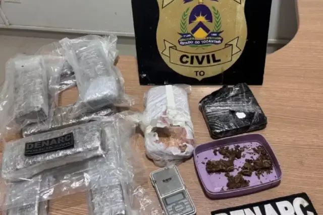 Professor universitário é preso com 10 kg de drogas em Araguaína; Denarc aponta casa como base de distribuição