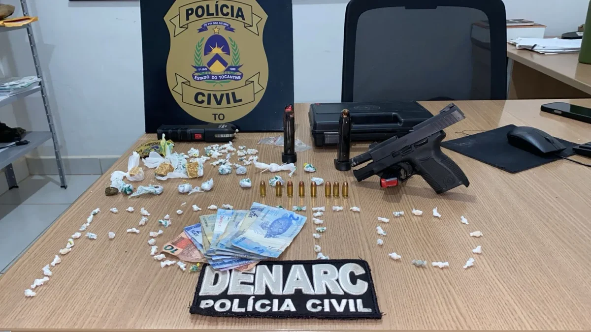 Denarc desarticula esquema de tráfico e prende dupla no distrito  Novo Horizonte em Araguaína