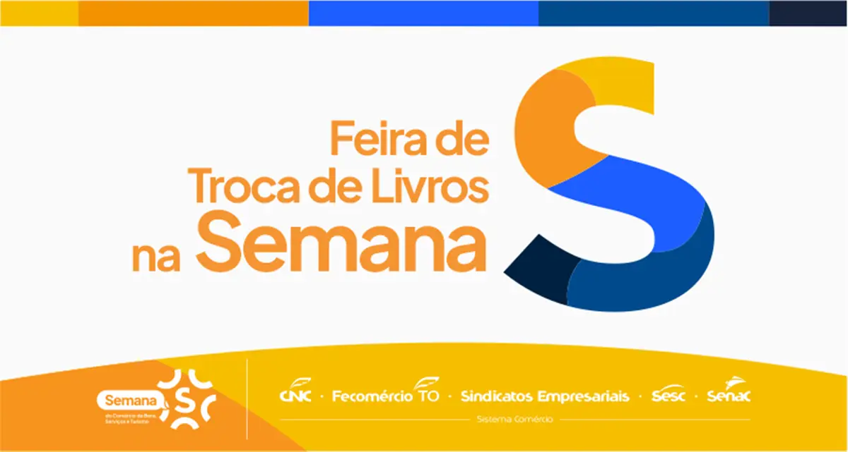 Semana S do Comércio realiza Feira de Troca de Livros em Palmas, Araguaína e Gurupi