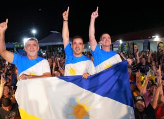 Vicentinho Júnior, Amélio Cayres e Alexandre Guimarães lançam pré-campanhas em Augustinópolis e reúnem apoiadores do Bico do Papagaio