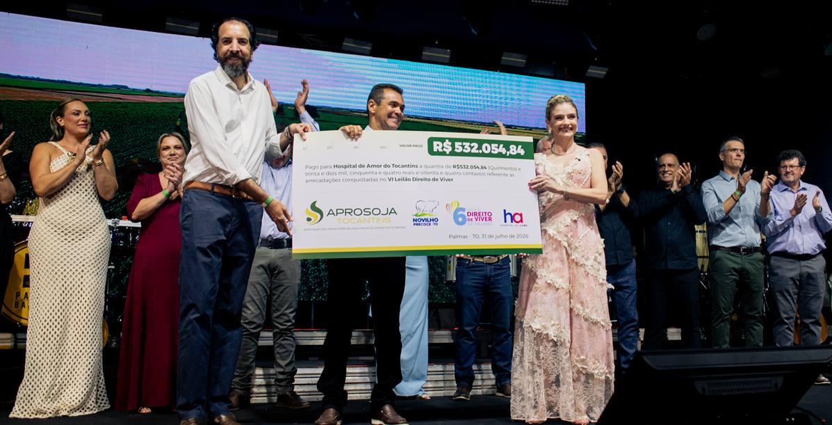 Aprosoja Tocantins celebra arrecadação de mais de R$ 532 mil para Hospital de Amor