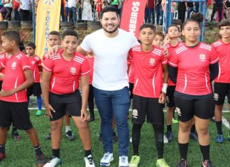 Atos Gomes comemora avanço para instalação da cobertura do Resendão, projeto iniciado por ele à frente do Esporte