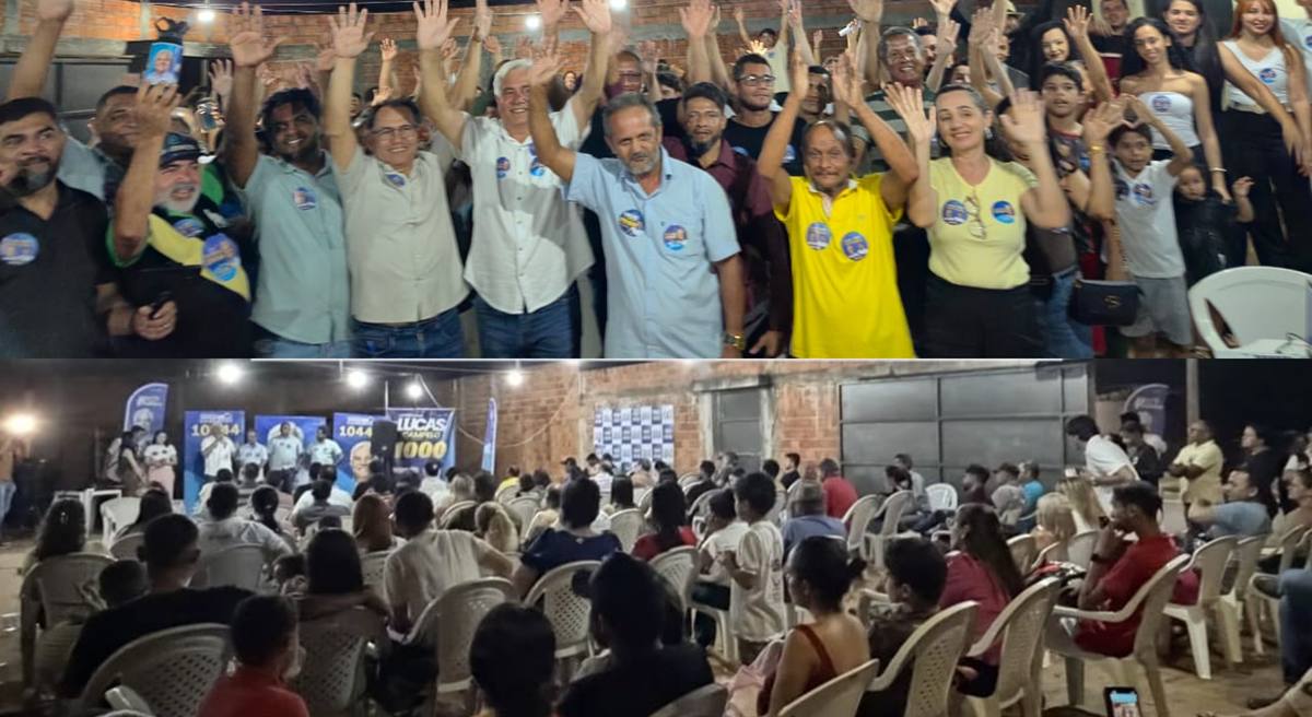 Reunião de apoiadores de Lucas Campelo e Madruga vira comício em Araguaína